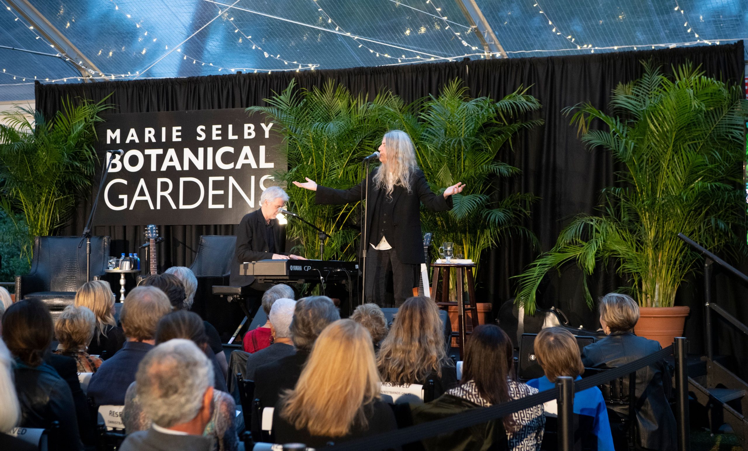 Patti Smith and Selby Gardens logo